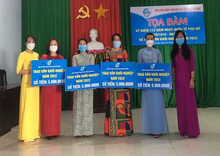 Hội liên hiệp phụ nữ thị trấn Ea Drăng, tổ chức tọa đàm ngày quốc tế phụ nữ 08/3/2022